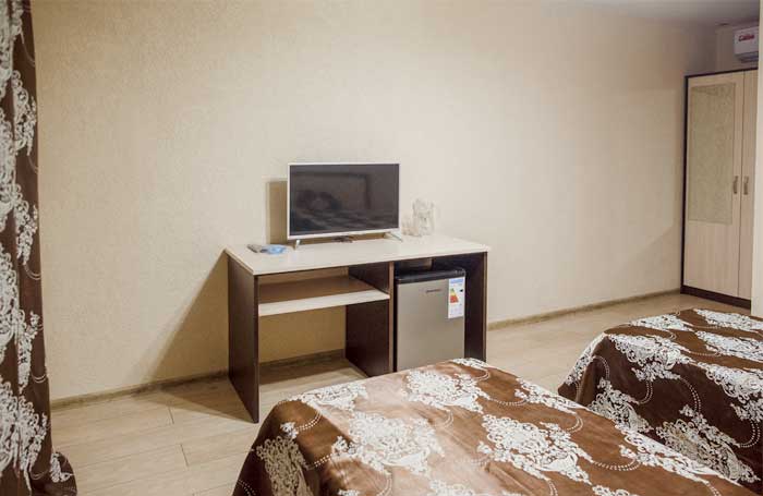 Номер «Стандарт» с двуспальной кроватью в отеле Терраса, Джемете, Анапа